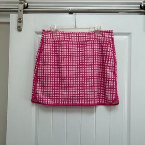 Vineyard Vines Pink and White Performance Skort